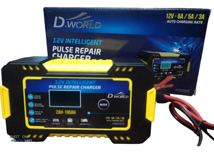 Cargador de Baterías 12V Automático e Inteligente 6A – Autos, Motos y Más