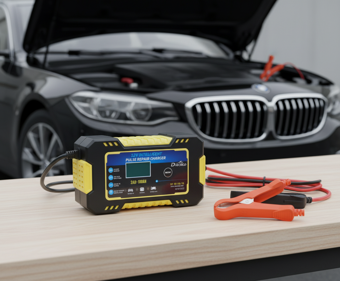 Cargador de Baterías 12V Automático e Inteligente 6A – Autos, Motos y Más